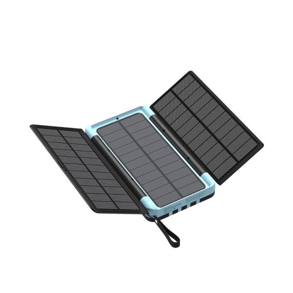 پاوربانک خورشیدی پاورولوژی مدل Powerology Multi-Cable 16000mA Solar